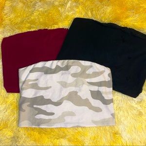 PINK Lot of 3 Tube Tops